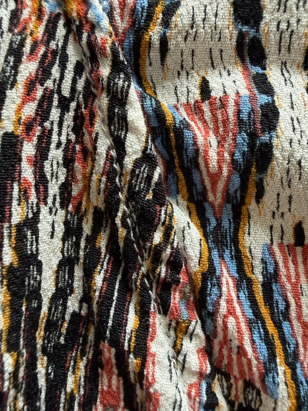Multicolor Patterned Short Romper - Picture 6 of 6